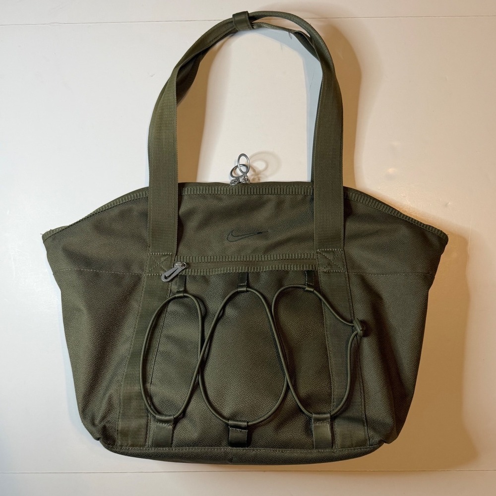 Nike One Luxe Training Tote Bag Olive Green Yoga Gym Carryall Travel Purse